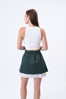 Olive green School's Skirt